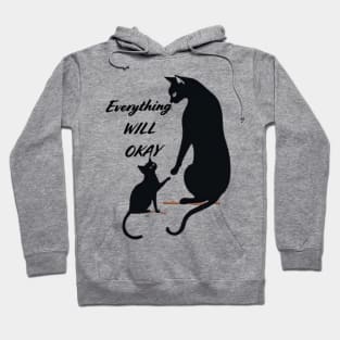 Comforting Paws: Everything Will Be Okay Hoodie